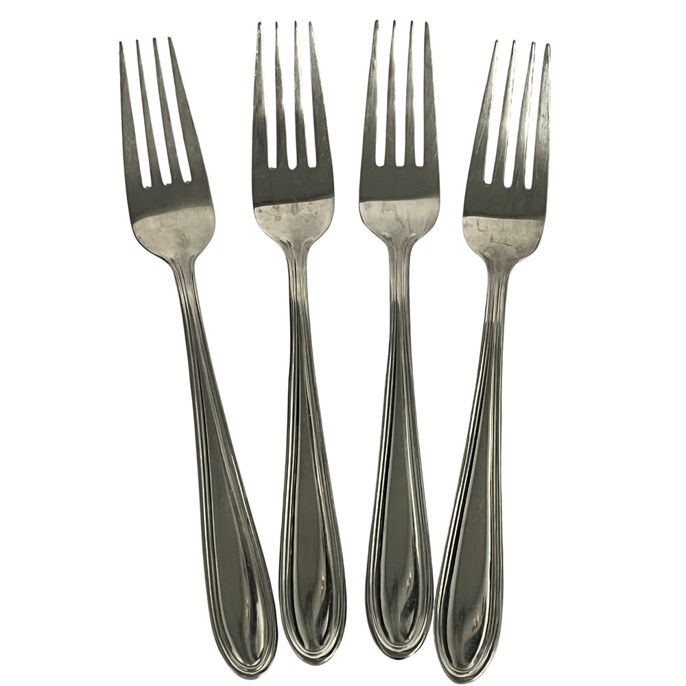 Wallace MODERN THREADStainless Flatware‎ set of 4, 7 3/8 Dinner Fork Indonesia